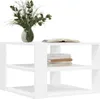 Tavolino bianco 59,5x59,5x40 cm materiale a base di legno Anteprima dell’immagine prodotto 3