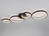 Trio Rondo LED stropní svítidlo 37W stmívatelné černé matné Náhled obrázku produktu 3