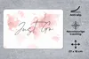 MuchoWow® Mauspad Mousepad Karte - Rosa - Zitat 27x18 cm - Produktbild-Vorschau 2