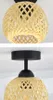 A close-up view of a bamboo pendant light fixture. Náhled obrázku produktu