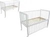 Kinderbett / Beistellbett / Babybett 2in1 120x60cm weiß Produktbild-Vorschau 1