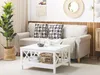 BELIANI Couchtisch Weiß MDF - Platte 80 x 80 cm Doppelte X Produktbild-Vorschau 2