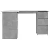 A concrete-effect desk with drawers on a white background. Podgląd zdjęcia produktu