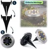 Edles 8er-Set Solar-Bodenstrahler 200lm IP44 mit Erdspiess: Produktbild-Vorschau 5