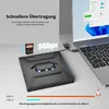 Externe CD DVD Laufwerk,USB 3.0,Typ-C,SD/TF Kartenleser,USB Produktbild-Vorschau 3