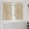 vidaXL Zamatové závesy s záclonami 2 ks Krémová 140 x 140 Náhľad obrázku produktu 2