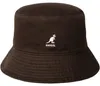 Kangol rollbar Washed Bucket Fischerhut aus reiner Baumwolle in braun