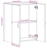 vidaXL Aktenschrank Weiß 60x32x77,5 cm Holzwerkstoff Produktbild-Vorschau 8