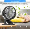 Mini Ventilator Leise-3 Geschwindigkeitsstufen Clip Produktbild-Vorschau 2