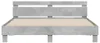 vidaXL Bettgestell mit Kopfteil Betongrau 180x200 cm Produktbild-Vorschau 4