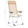 The Living Store Klappbare Campingstühle 4 Stk. Aluminium Produktbild-Vorschau 9