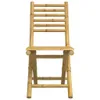 Bambus Bistro-Set Klappbar 2-Sitzer Gartentisch 45x45cm Produktbild-Vorschau 8