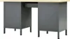 vidaXL Table de travail noire 160 x 60 x 85 cm acier Voir les images du produit 3