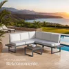 tectake® Aluminium Garten-Lounge-Set Eliar mit Produktbild-Vorschau 7