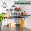 bremermann Etagère d'angle en verre, étagère de cuisine, en Voir les images du produit 4
