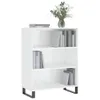 vidaXL Regalschrank Hochglanz Weiß 69,5x32,5x90 cm Produktbild-Vorschau 4
