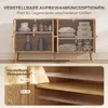 HOMCOM Dressoir/Keukenbuffet met 4 deuren met soft-close Productafbeelding-voorbeeld 4