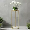 DanDiBo Blumenhocker Metall Gold Rund 70 cm Blumenständer Produktbild-Vorschau 6