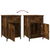 vidaXL Table de nuit chêne fumé 40x42x60 cm bois composite Voir les images du produit 10
