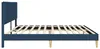 vidaXL Bettrahmen mit Kopfteil Blau 180 x 200 cm Stoff Produktbild-Vorschau 5