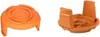 Two orange plastic parts for a string trimmer, shown against a white background. Náhled obrázku produktu