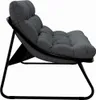 vidaXL Meble ogrodowe z poduszkami czarne 110 x 80 x 71 cm Podgląd zdjęcia produktu 6