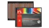 A set of colored pencils in a box, with a close-up of the packaging. Produktbild-Vorschau