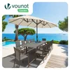 VOUNOT® Doppelsonnenschirm mit kurbel, Marktschirm, 460 x Produktbild-Vorschau 1
