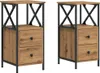 VidaXL 857253, Eiche, Metall, Holz, 340 mm, 355 mm, 700 mm, Produktbild-Vorschau 2