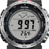 Close-up of a Casio Pro Trek watch face showing various readings and a compass. Voir les images du produit