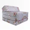 Klappmatratze Gästematratze Blumen Grau Große 200x70x10cm Produktbild-Vorschau 1