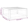 Möbel 4-tlg. Garten-Lounge-Set mit Grünen Kissen Massivholz Produktbild-Vorschau 11