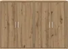 vidaXL Mobile bar con 2 ripiani, effetto legno artigianale, Anteprima dell’immagine prodotto 6