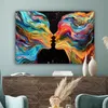 Leinwandbilder 120x80 cm - Kunst - Farbenfroh - Frau - Produktbild-Vorschau 4