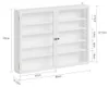 Maßangaben der SoBuy Wandvitrine FSB113-W: 80x60x12.2 cm Náhled obrázku produktu