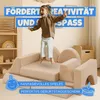 Spielsofa Kinder 11 tlg. modular – Kindersofa in Flanell Produktbild-Vorschau 3