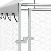 vidaXL Cuccia per cani da esterno con tetto Silver 2x2x2,5 Anteprima dell’immagine prodotto 7