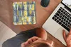 MuchoWow® Mauspad Mousepad Sechziger Jahre - Muster - Gelb Produktbild-Vorschau 3