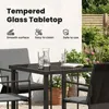 Set da pranzo da giardino vidaXL, 5 pezzi, nero e Anteprima dell’immagine prodotto 5