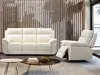 Relaxgarnitur 3+1 - Büffelleder - Elfenbein - PAKITA Produktbild-Vorschau 2