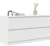 A white dresser with decorative items on top. Náhľad obrázku produktu