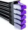 deleyCON 0,25m CAT7 Netzwerkkabel RJ45 10 Gigabit, 5 Stück Produktbild-Vorschau 1