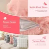 2er Set Kissenbezüge, Flauschig Plüsch Kissenbezüge,45x45cm Produktbild-Vorschau 9