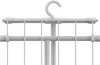 A close-up view of a white laundry rack with a hook for hanging. Anteprima dell’immagine prodotto