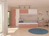 Letto estraibile 2 x 90 x 200 cm - Con armadio - Rosa e Anteprima dell’immagine prodotto 5