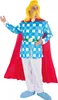 Costume di licenza Troubadix costume gallico blu-rosso - M Anteprima dell’immagine prodotto 1