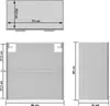 Hängeglasschrank Betongrau 60x31x60 cm Spanplatte Produktbild-Vorschau 7