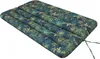 A long, rectangular cushion with a tropical leaf pattern, lying on a white background. Podgląd zdjęcia produktu