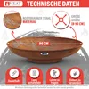 Ciotola da fuoco HEAT 90 cm - ciotola da fuoco per il Anteprima dell’immagine prodotto 9
