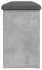 vidaXL Lavice na boty betonová šedá 102x32x50 cm Materiál Náhled obrázku produktu 6
